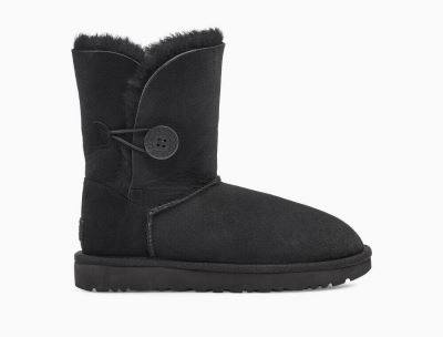 UGG Bailey Button II Womens Classic Boots Black - AU 379JC
